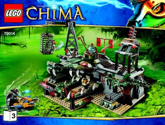 Bauanleitungen LEGO - Legends of Chima - 70014 - Der Croc-Tempel: Page 1