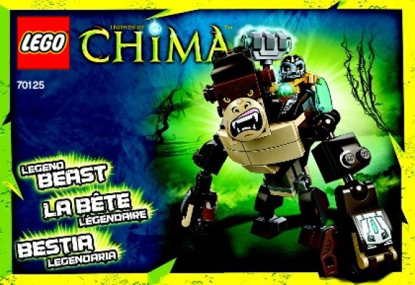 Bauanleitungen LEGO - Legends of Chima - 70125 - Gorilla Legend-Beast: Page 1