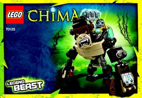 Bauanleitungen LEGO - Legends of Chima - 70125 - Gorilla Legend-Beast: Page 1