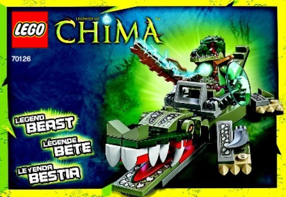 Bauanleitungen LEGO - Legends of Chima - 70126 - Krokodil Legend-Beast: Page 1