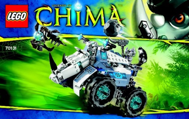 Bauanleitungen LEGO - Legends of Chima - 70131 - Rogons Nashorn-Cruiser: Page 1