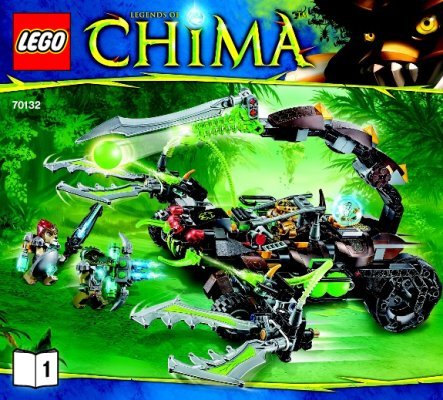 Bauanleitungen LEGO - Legends of Chima - 70132 - Scorms Skorpionstachel: Page 1