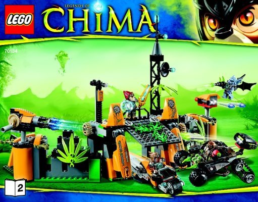 Bauanleitungen LEGO - Legends of Chima - 70134 - Lavertus Lagerversteck: Page 1