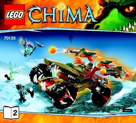 Bauanleitungen LEGO - Legends of Chima - 70135 - Craggers Feuer-Striker: Page 1