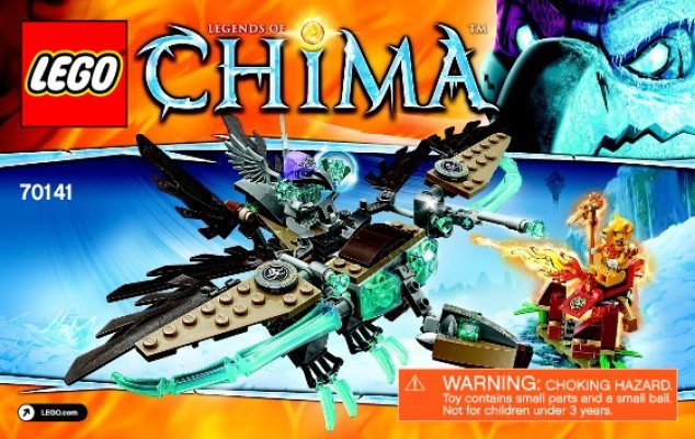 Bauanleitungen LEGO - Legends of Chima - 70141 - Vardys Eis-Gleiter: Page 1