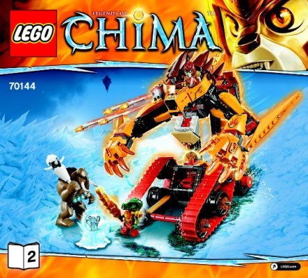 Bauanleitungen LEGO - Legends of Chima - 70144 - Lavals Feuerlöwe: Page 1