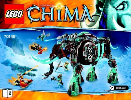 Bauanleitungen LEGO - Legends of Chima - 70145 - Maulas Eismammuth: Page 1