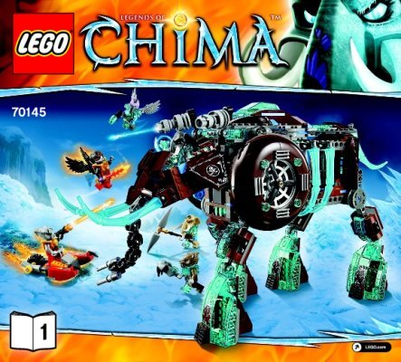 Bauanleitungen LEGO - Legends of Chima - 70145 - Maulas Eismammuth: Page 1