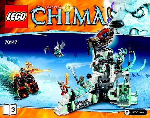 Bauanleitungen LEGO - Legends of Chima - 70147 - Sir Fangars Eisschloss: Page 1