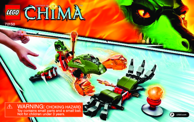 Bauanleitungen LEGO - Legends of Chima - 70150 - Feuer-Klauen: Page 1