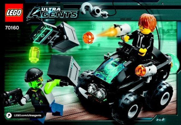 Bauanleitungen LEGO - Ultra Agents - 70160 - Agenten Buggy: Page 1