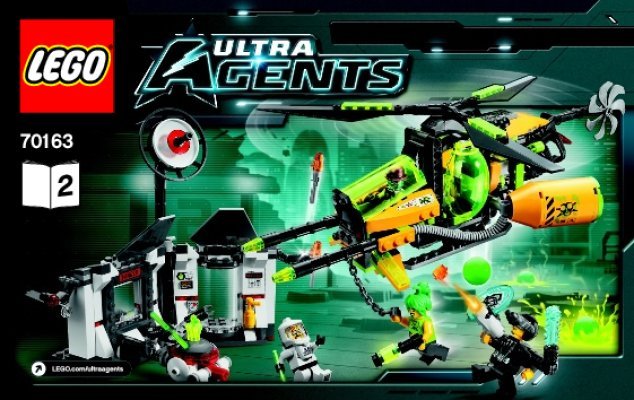 Bauanleitungen LEGO - Ultra Agents - 70163 - Toxikitas Angriff auf das Labor: Page 1