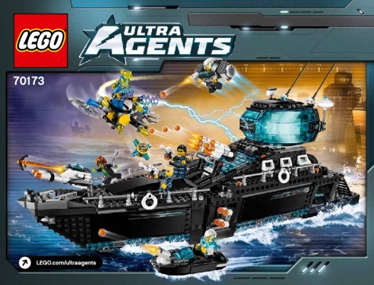 Bauanleitungen LEGO - 70173 - Ultra Agents Ocean HQ: Page 1