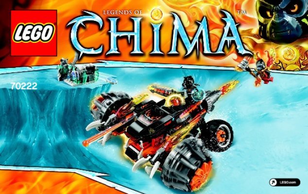 Bauanleitungen LEGO - Legends of Chima - 70222 - Tormaks Schattenwerfer: Page 1