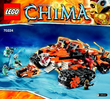 Bauanleitungen LEGO - Legends of Chima - 70224 - Mobile Kommandozentrale der Tiger: Page 1