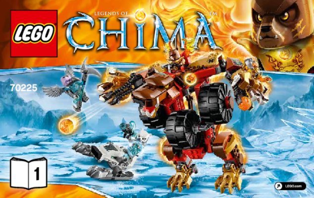 Bauanleitungen LEGO - Legends of Chima - 70225 - Bladvics Grollbär-Mech: Page 1