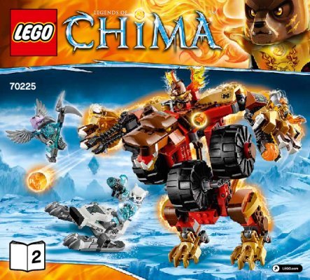 Bauanleitungen LEGO - Legends of Chima - 70225 - Bladvics Grollbär-Mech: Page 1