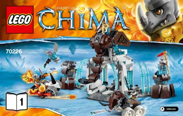 Bauanleitungen LEGO - Legends of Chima - 70226 - Die Eisfestung der Mammuts: Page 1