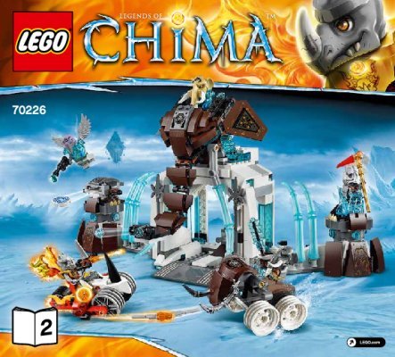 Bauanleitungen LEGO - Legends of Chima - 70226 - Die Eisfestung der Mammuts: Page 1