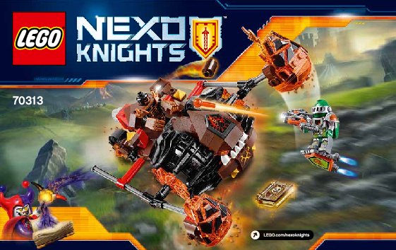 Bauanleitungen LEGO - NEXO KNIGHTS - 70313 - Moltors Lava-Werfer: Page 1