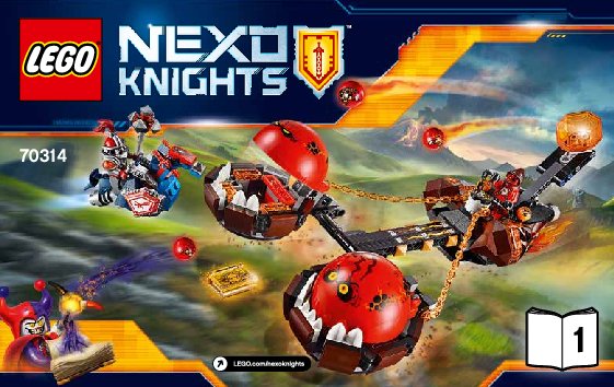 Bauanleitungen LEGO - NEXO KNIGHTS - 70314 - Chaos-Kutsche des Monster-Meisters: Page 1