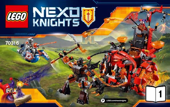 Bauanleitungen LEGO - NEXO KNIGHTS - 70316 - Jestros Gefährt der Finsternis: Page 1