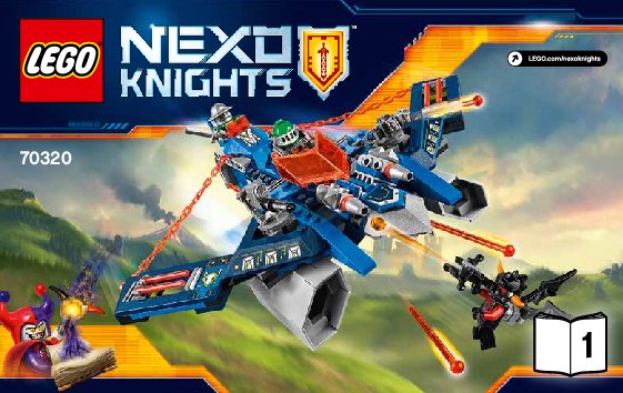 Bauanleitungen LEGO - NEXO KNIGHTS - 70320 - Aarons Aero-Flieger V2: Page 1