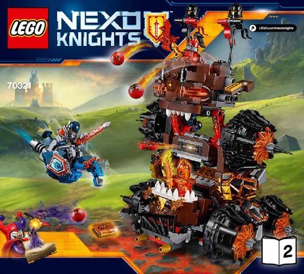 Bauanleitungen LEGO - NEXO KNIGHTS - 70321 - General Magmars Schicksalsmobil: Page 1