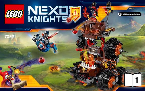 Bauanleitungen LEGO - NEXO KNIGHTS - 70321 - General Magmars Schicksalsmobil: Page 1