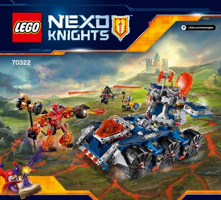 Bauanleitungen LEGO - NEXO KNIGHTS - 70322 - Axls mobiler Verteidigungsturm: Page 1