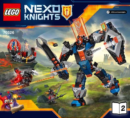 Bauanleitungen LEGO - NEXO KNIGHTS - 70326 - Der Mech des schwarzen Ritters: Page 1