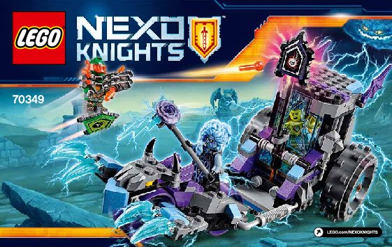 Bauanleitungen LEGO - NEXO KNIGHTS - 70349 - Ruinas Käfig-Roller: Page 1