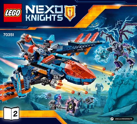 Bauanleitungen LEGO - NEXO KNIGHTS - 70351 - Clays Blaster-Falke: Page 1