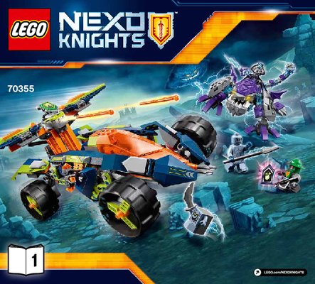 Bauanleitungen LEGO - NEXO KNIGHTS - 70355 - Aarons Klettermaxe: Page 1