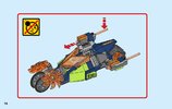 Bauanleitungen LEGO - NEXO KNIGHTS - 70358 - Aarons Flex-Dragster: Page 74