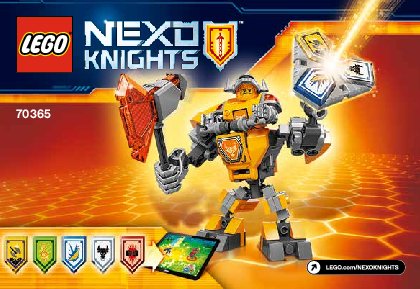 Bauanleitungen LEGO - NEXO KNIGHTS - 70365 - Action Axl: Page 1