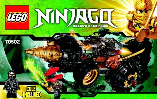 Bauanleitungen LEGO - NINJAGO - 70502 - Coles Powerbohrer: Page 1