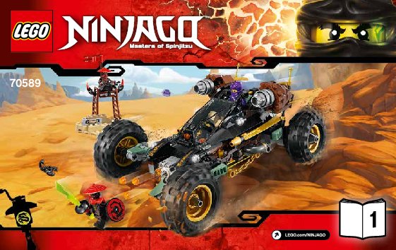 Bauanleitungen LEGO - NINJAGO - 70589 - Felsen-Buggy: Page 1