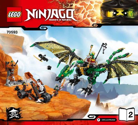 Bauanleitungen LEGO - NINJAGO - 70593 - Der Grüne Energie-Drache: Page 1