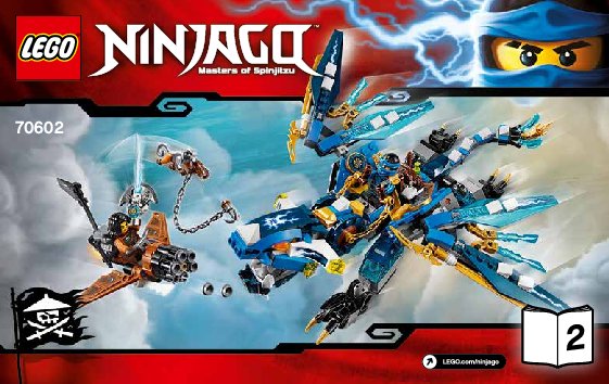 Bauanleitungen LEGO - NINJAGO - 70602 - Jays Elementardrache: Page 1