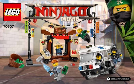 Bauanleitungen LEGO - THE LEGO NINJAGO MOVIE - 70607 - Verfolgungsjagd in NINJAGO® City: Page 1