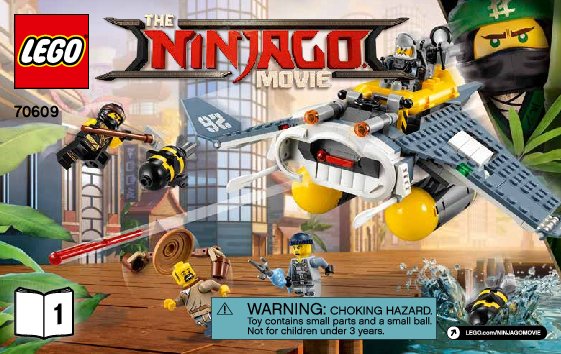 Bauanleitungen LEGO - THE LEGO NINJAGO MOVIE - 70609 - Mantarochen-Flieger: Page 1