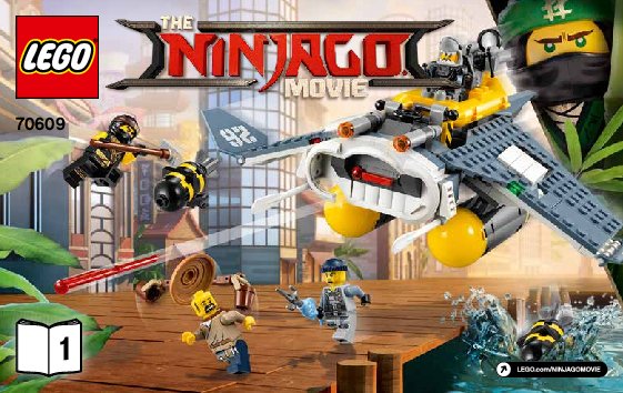 Bauanleitungen LEGO - THE LEGO NINJAGO MOVIE - 70609 - Mantarochen-Flieger: Page 1