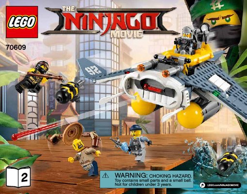 Bauanleitungen LEGO - THE LEGO NINJAGO MOVIE - 70609 - Mantarochen-Flieger: Page 1