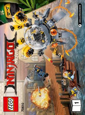 Bauanleitungen LEGO - THE LEGO NINJAGO MOVIE - 70610 - Turbo Qualle: Page 1