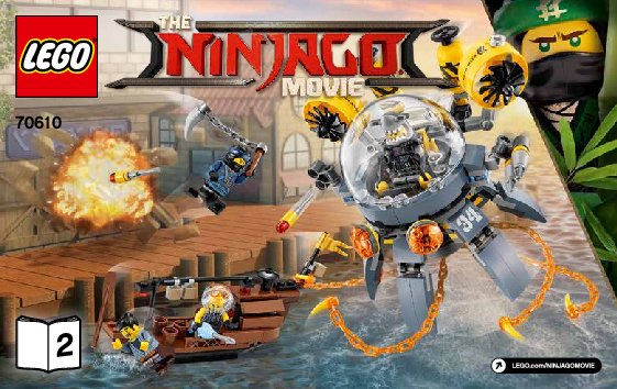 Bauanleitungen LEGO - THE LEGO NINJAGO MOVIE - 70610 - Turbo Qualle: Page 1