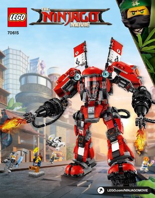 Bauanleitungen LEGO - THE LEGO NINJAGO MOVIE - 70615 - Kai's Feuer-Mech: Page 1