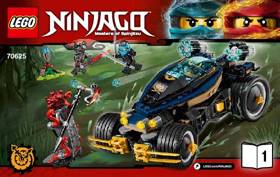 Bauanleitungen LEGO - NINJAGO - 70625 - Samurai Turbomobil: Page 1