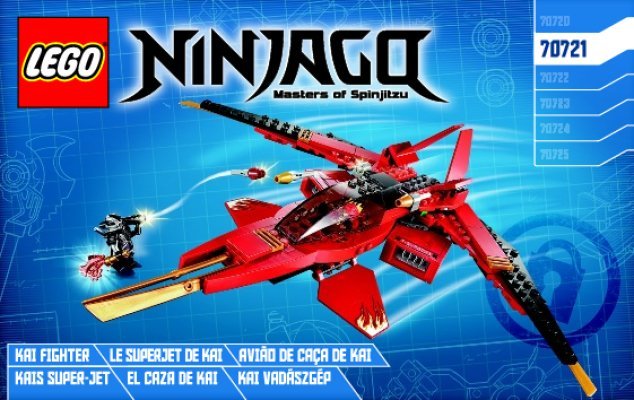 Bauanleitungen LEGO - NINJAGO - 70721 - Kais Super-Jet: Page 1