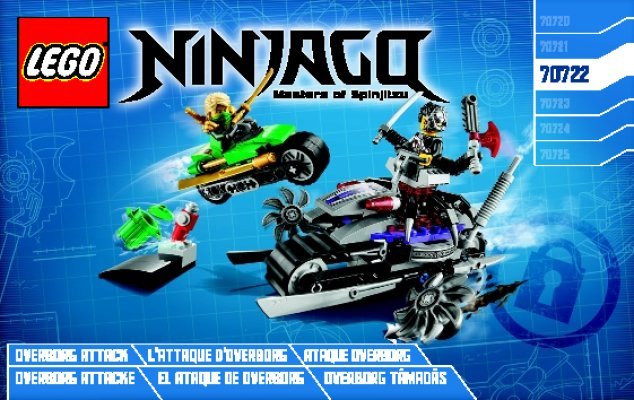 Bauanleitungen LEGO - NINJAGO - 70722 - OverBorg Attacke: Page 1